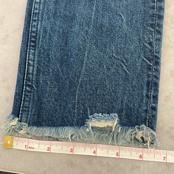 Abercrombie & Fitch Annie Girlfriend jeans distressing & floral embroidery 2/26R - Picture 16 of 16